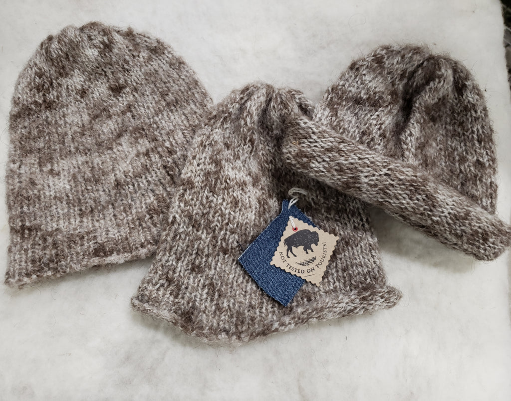 Bison Blend Hat from Montana Fibers The Wool Mill