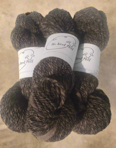 Buffalo & Dark Lamb's Wool Blend from all Montana Fibers Yarn 6th Run