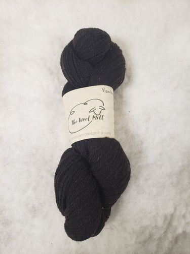 Black Lincoln/Rambouillet Sport Weight Yarn