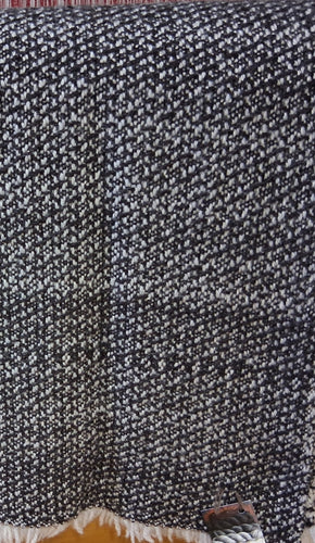 Black Lamb's Wool Throw Blanket 100% Wool