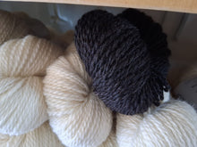 Natural Black 2 ply DK Romney/Gotland Lamb's Wool Yarn 300 yds/100 gr